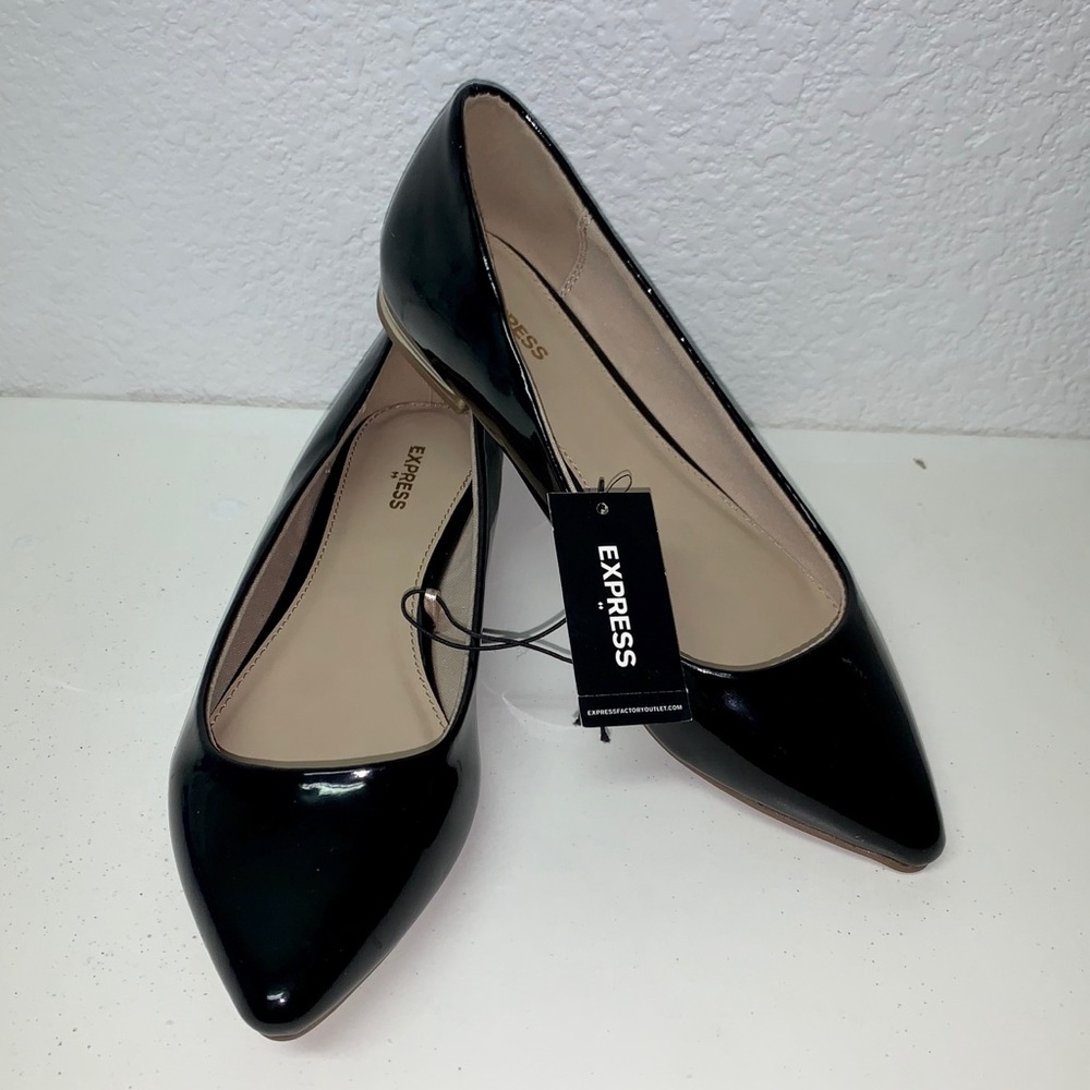 Express Women’s Flat Glossy Shoes